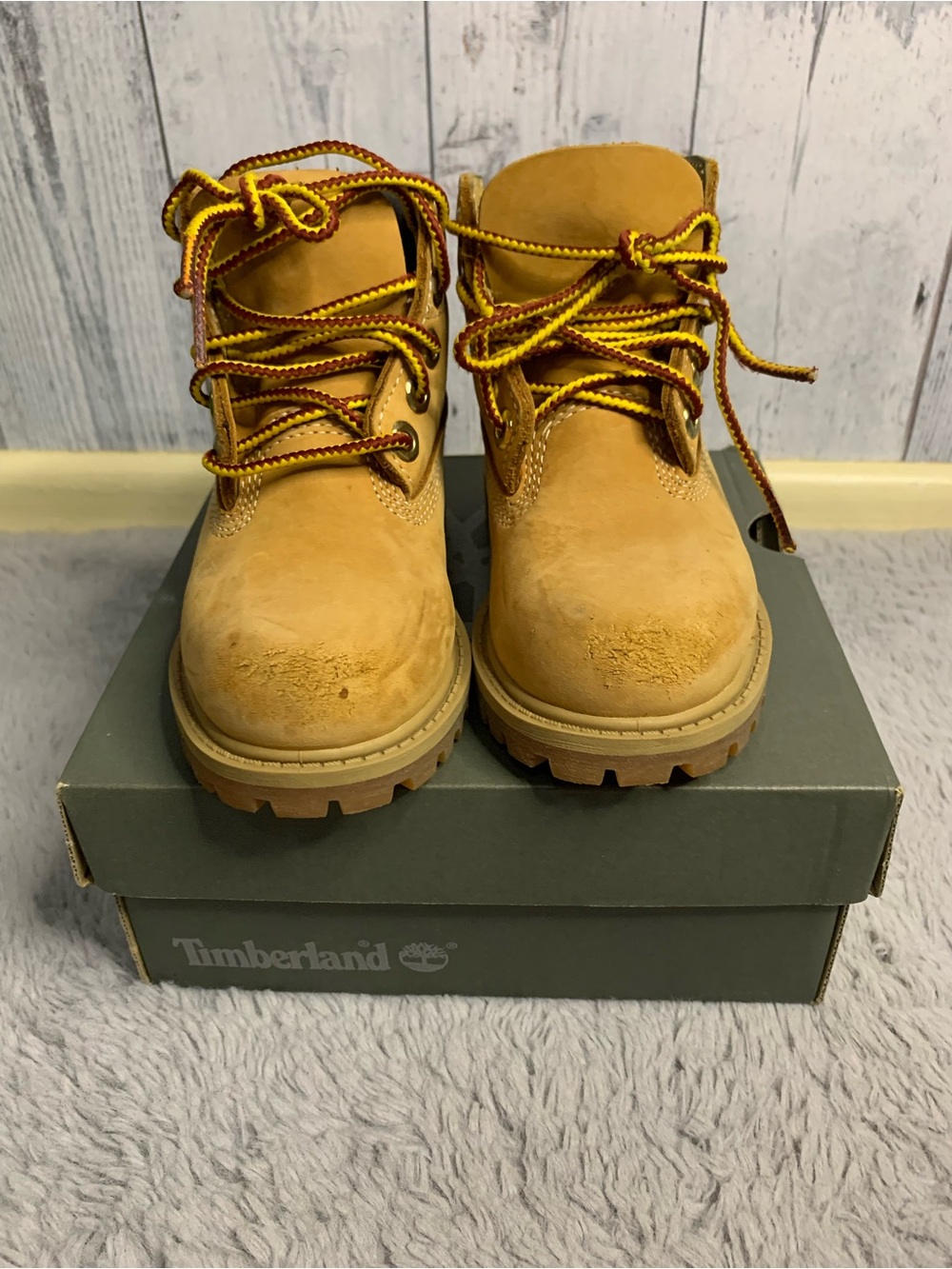 Timberland Kids Wheat Nubuck Work Boots